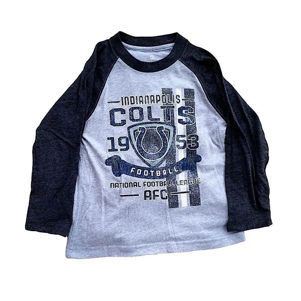 🌴 NFL Indianapolis Colts 3/4 Sleeve T-Shirt Boys Small & XS